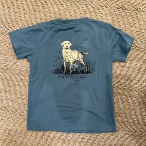 Properly Tied Kids Blue Dog Graphic Tee